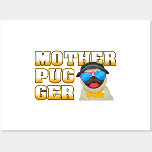 'Pug Mom' Creative Pet Dog Gift Posters and Art